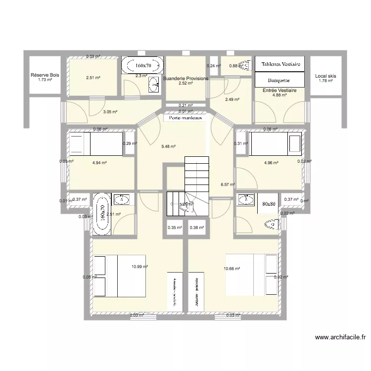 Les Collons Rez Jardin projett&eacute;. Plan de 0 pièce et 0 m2