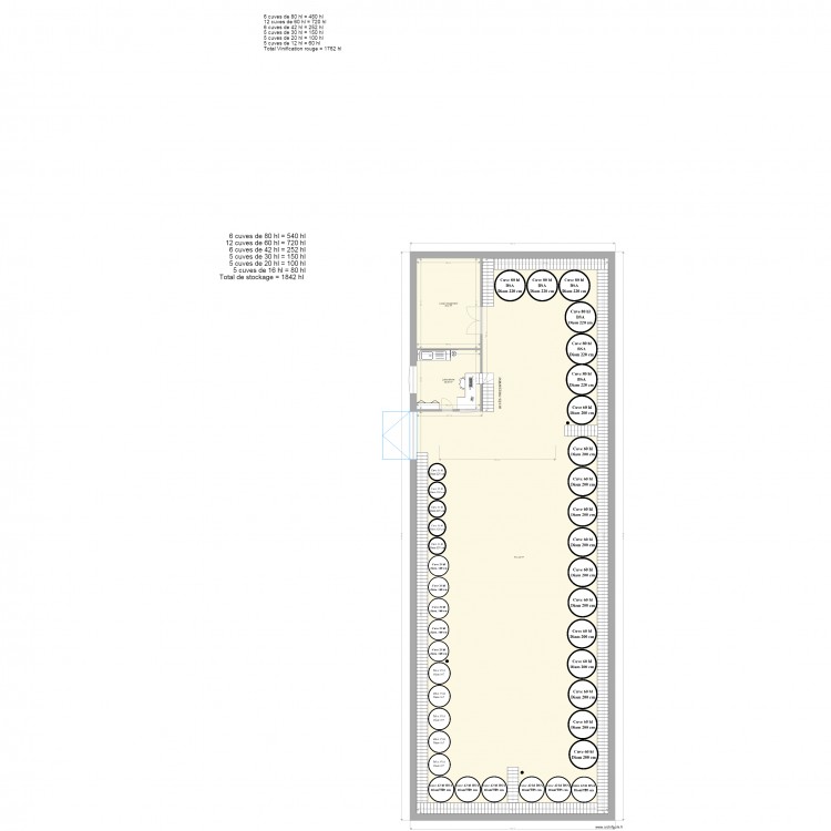 Cuverie Auvonne Rouge. Plan de 0 pièce et 0 m2