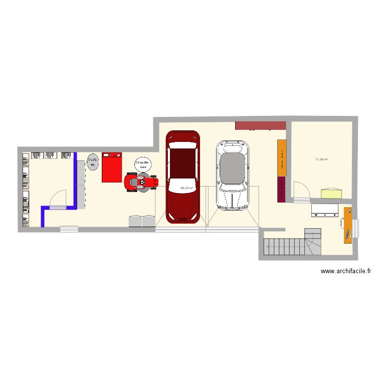 SOUS SOL MODIFIE. Plan de 0 pièce et 0 m2