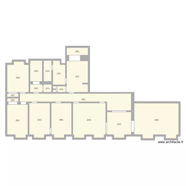 plan chambre appartement existant. Plan de 