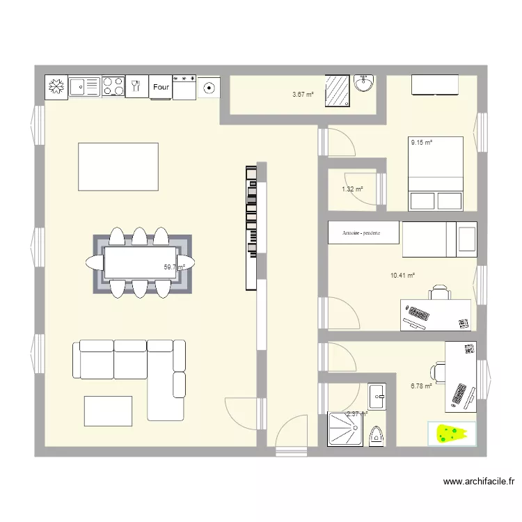 fontenay nouveau. Plan de 