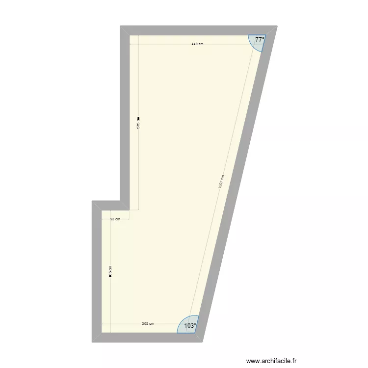 garage cherveux. Plan de 