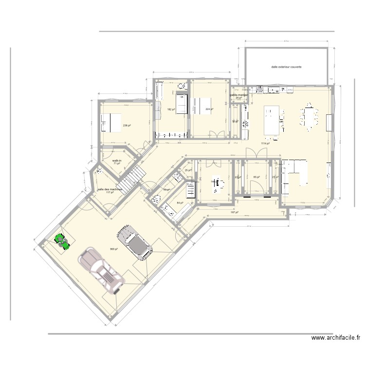 ranch 2. Plan de 0 pièce et 0 m2