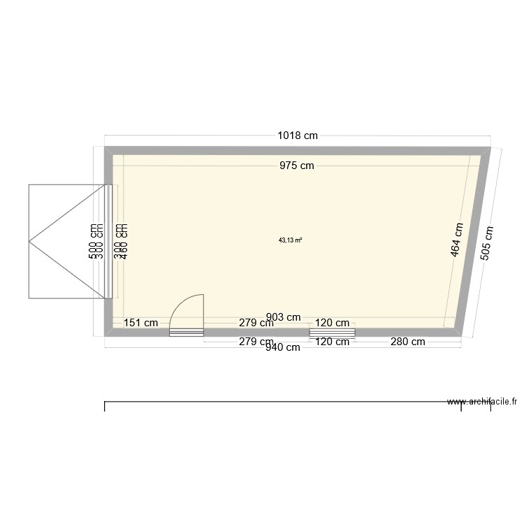 Plan garage Pierre. Plan de 0 pièce et 0 m2