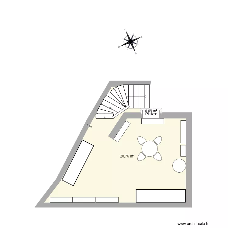 Cave. Plan de 