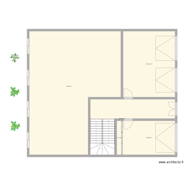RDC Filaj. Plan de 0 pièce et 0 m2