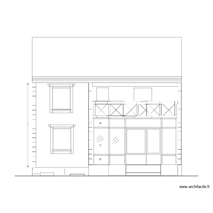 Facade Projet 2. Plan de 