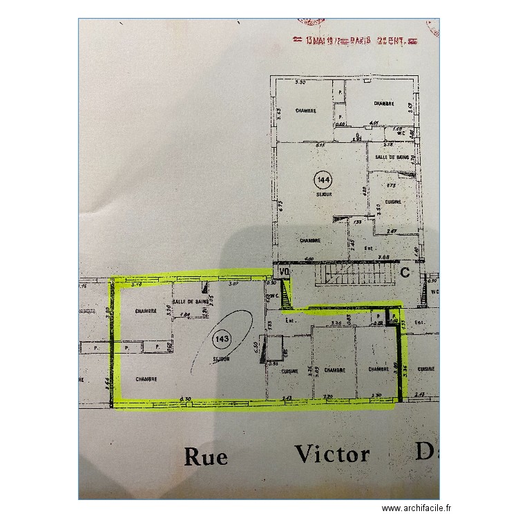 cotations. Plan de 0 pièce et 0 m2