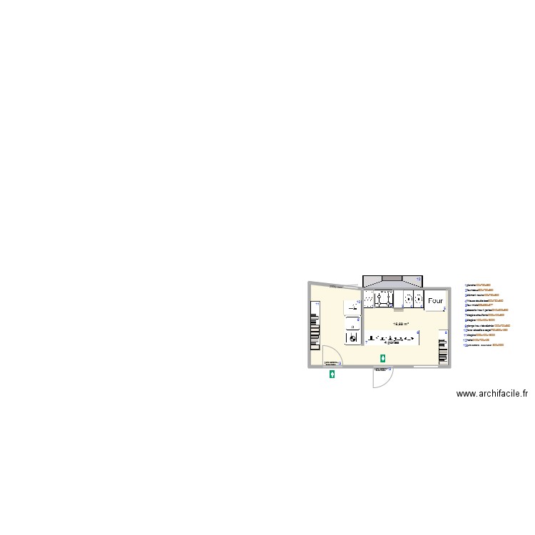 garage Maubeuge 1. Plan de 1 pièce et 17 m2