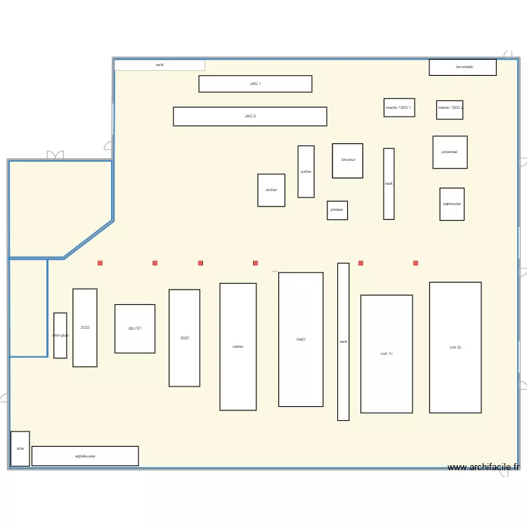 plan usine avant. Plan de 