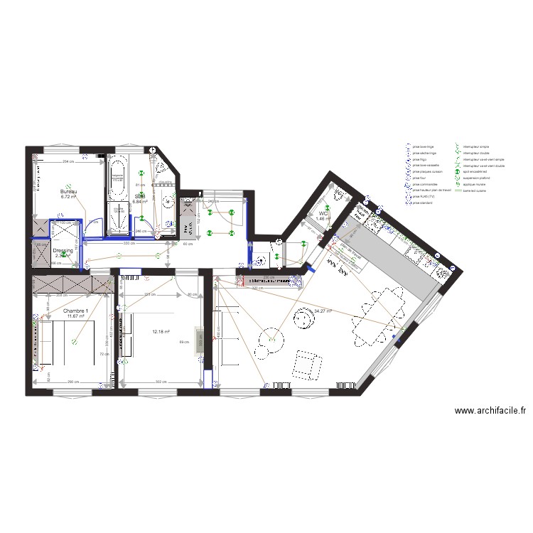 PLAN DUNKERQUE plan électrique. Plan de 0 pièce et 0 m2