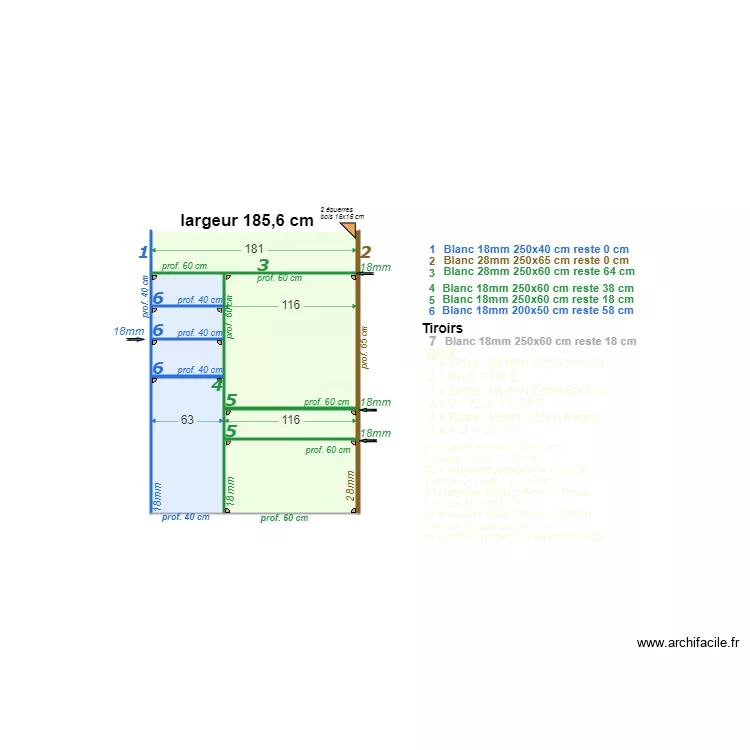 Armoire chambre ordre montage 1. Plan de 
