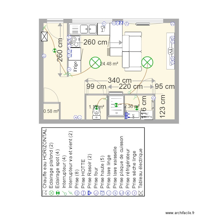 RDC MICHAUX LILLE . Plan de 0 pièce et 0 m2