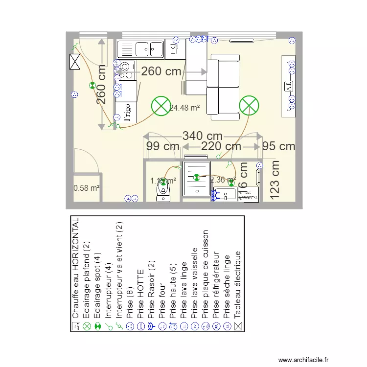 RDC MICHAUX LILLE . Plan de 