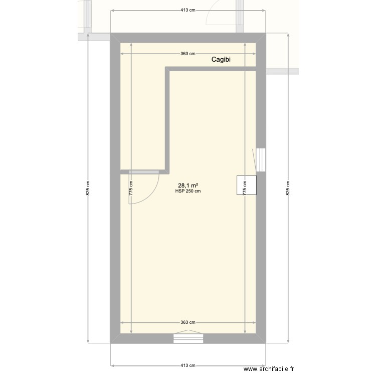 Crespillon extension masse. Plan de 10 pièces et 145 m2