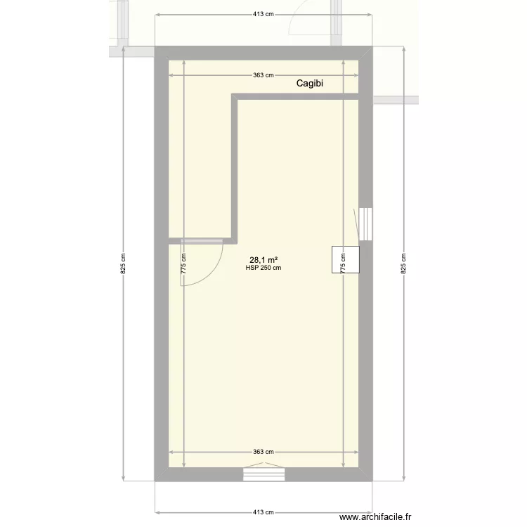 Crespillon extension masse. Plan de 