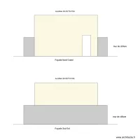 Facades Nord Ouest  et Sud Est 