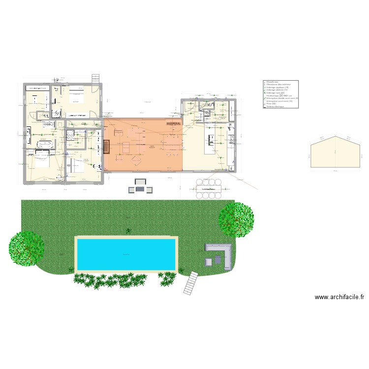 villa vyncke v4. Plan de 10 pièces et 181 m2
