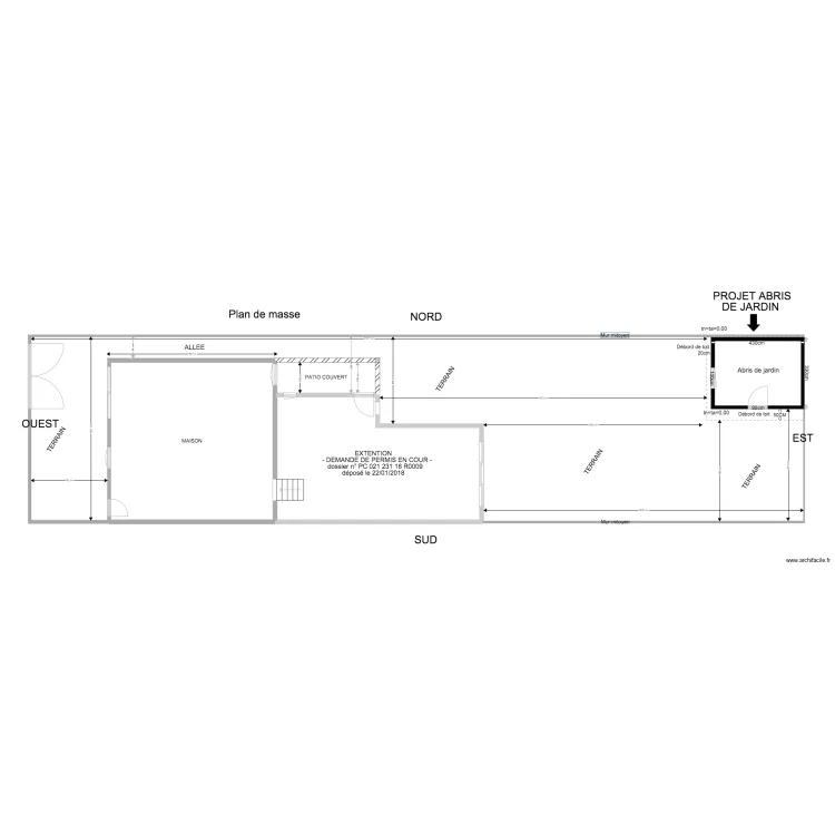 Plan de masse Pingat2. Plan de 