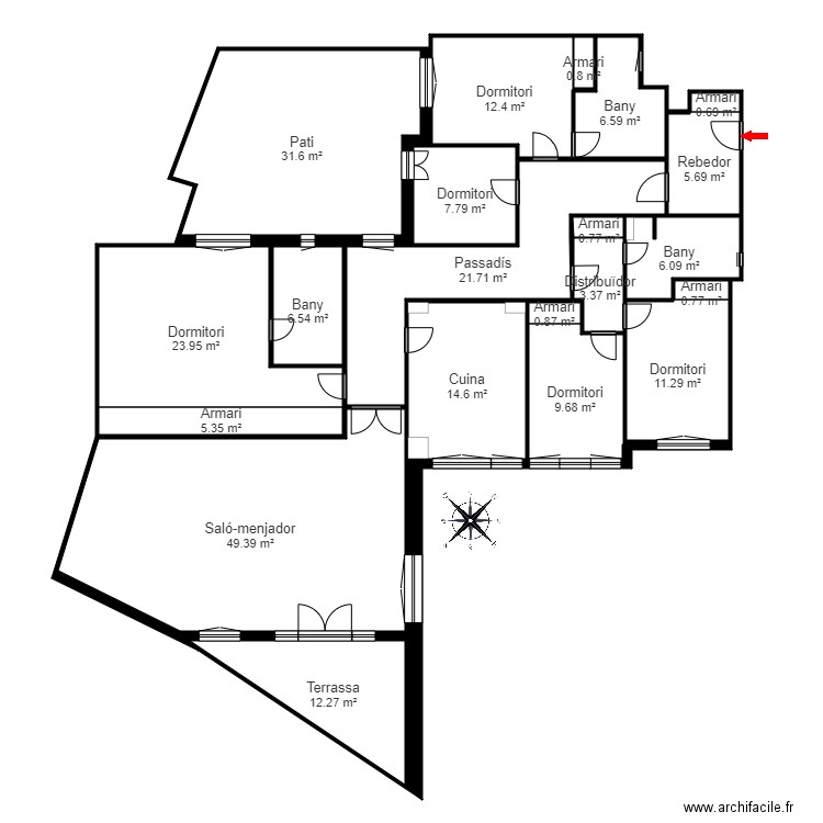 ED MERCURI 3 2 ANDORRA LA VELLA. Plan de 38 pièces et 478 m2