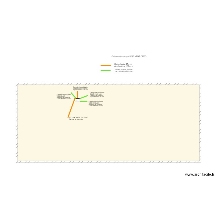 GODARD. Plan de 18 pièces et 188 m2