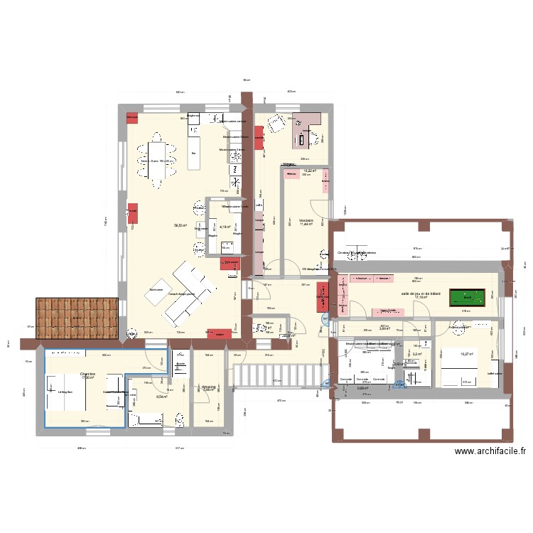 Projet 2'. Plan de 0 pièce et 0 m2