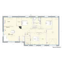 plan maison m&eacute;nili&egrave;re  cote placo