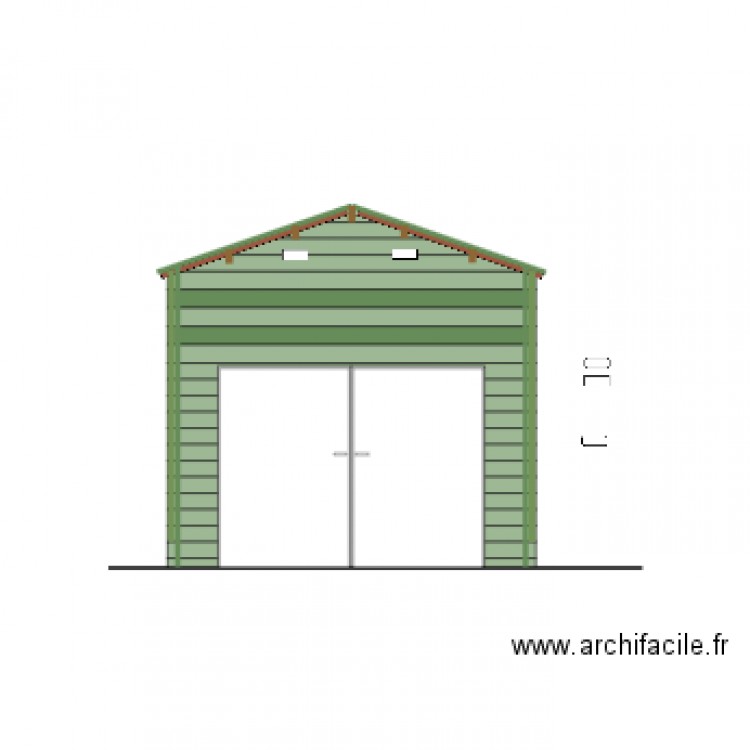 Garage façade03. Plan de 0 pièce et 0 m2