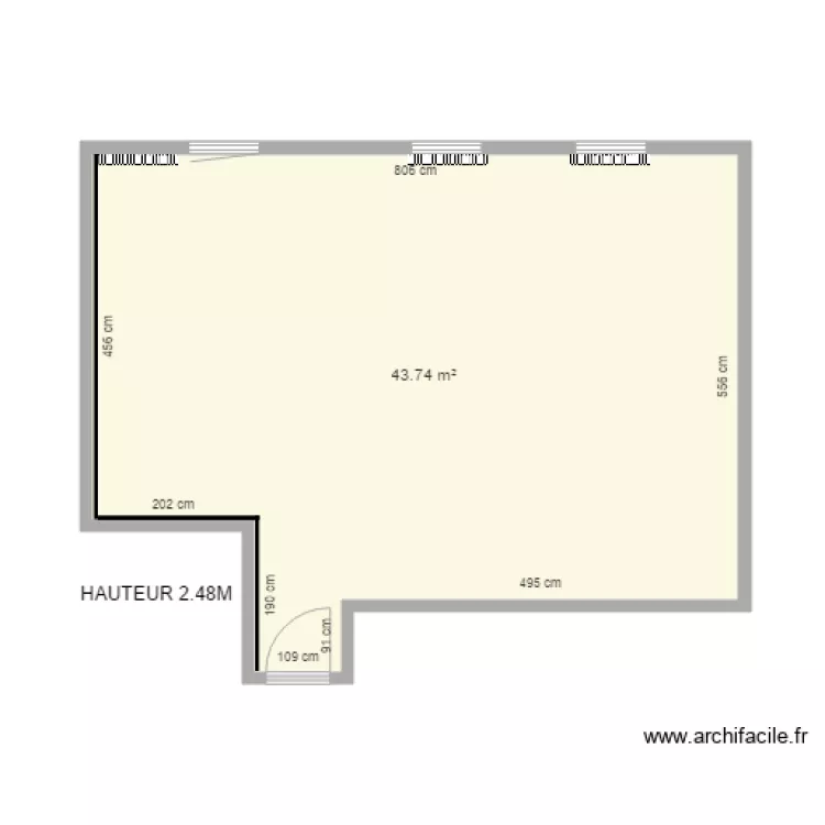 BUREAU 8 FINI. Plan de 