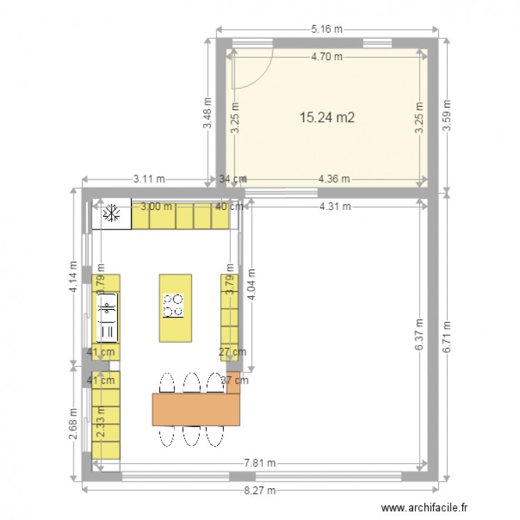 PLAno cocina 2. Plan de 0 pièce et 0 m2