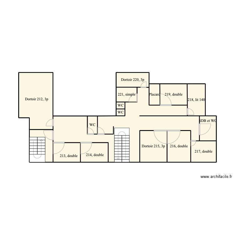 DCL chateau 2nd étage. Plan de 0 pièce et 0 m2