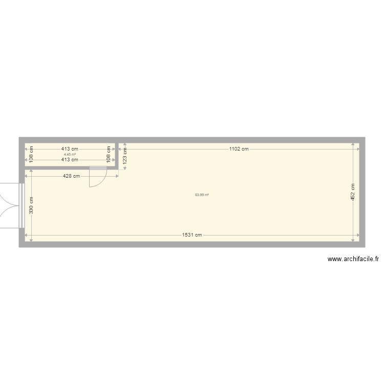 Salle de danse Serignan. Plan de 0 pièce et 0 m2