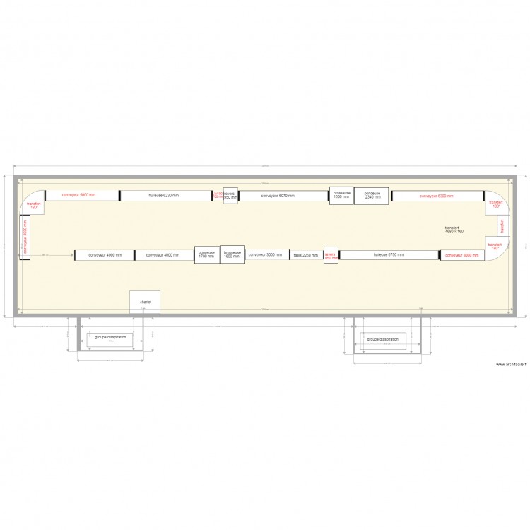 implantation production modifié V5. Plan de 0 pièce et 0 m2