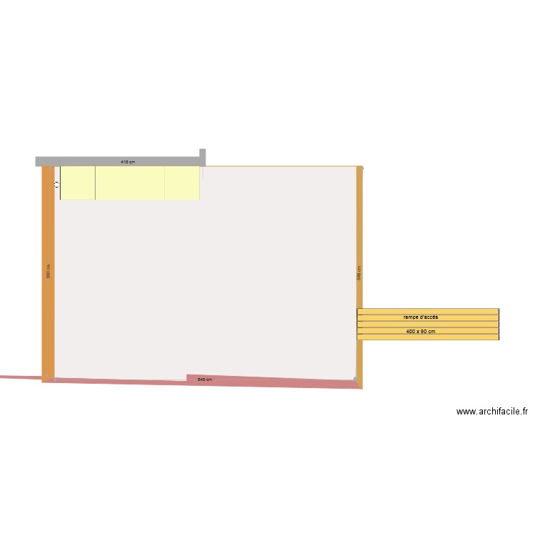  terrasse vierge. Plan de 0 pièce et 0 m2