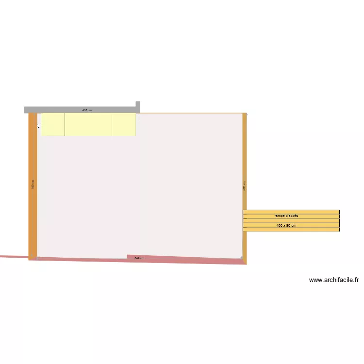  terrasse vierge. Plan de 
