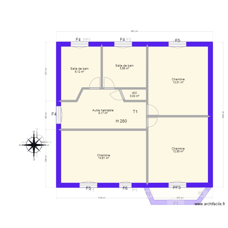 ROQUE. Plan de 0 pièce et 0 m2