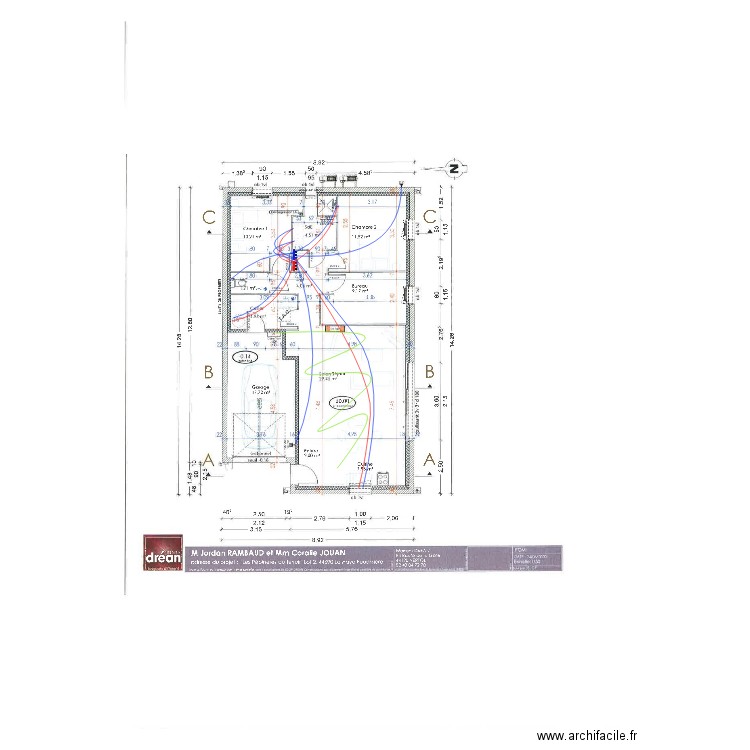 coulage RAMBAUD JOUAN. Plan de 0 pièce et 0 m2