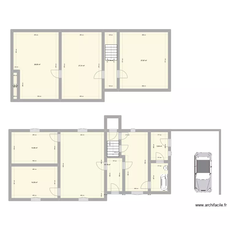 NELLEEGLISE. Plan de 