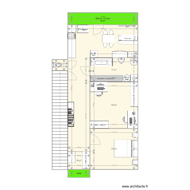 Appartement. Plan de 0 pièce et 0 m2