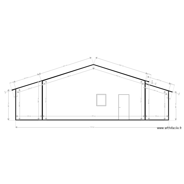 facade sud 1. Plan de 0 pièce et 0 m2