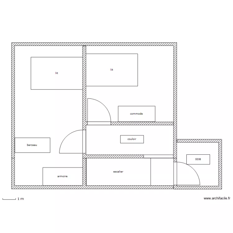 maison richard etage. Plan de 