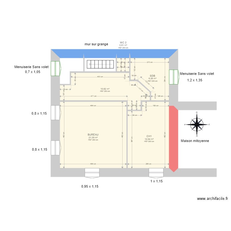 GRAND. Plan de 0 pièce et 0 m2