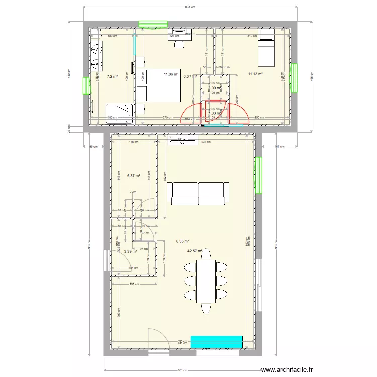 extension. Plan de extension. Plan de