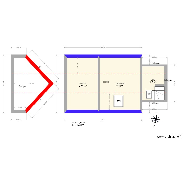 Marion combles. Plan de 0 pièce et 0 m2