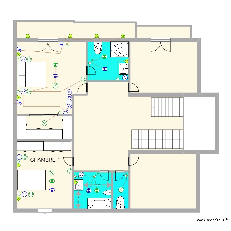 1er étage 123. Plan de 0 pièce et 0 m2