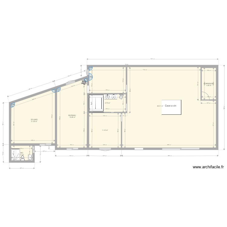 Poivrier sans meubles avec modif. Plan de 0 pièce et 0 m2