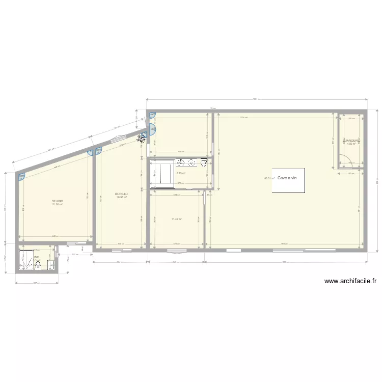 Poivrier sans meubles avec modif. Plan de 