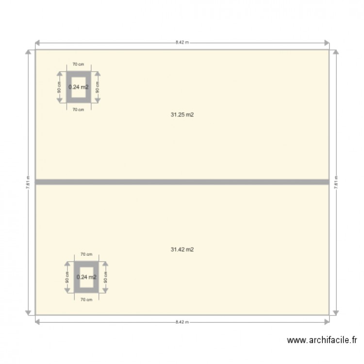 Maison Rapatel. Plan de 0 pièce et 0 m2