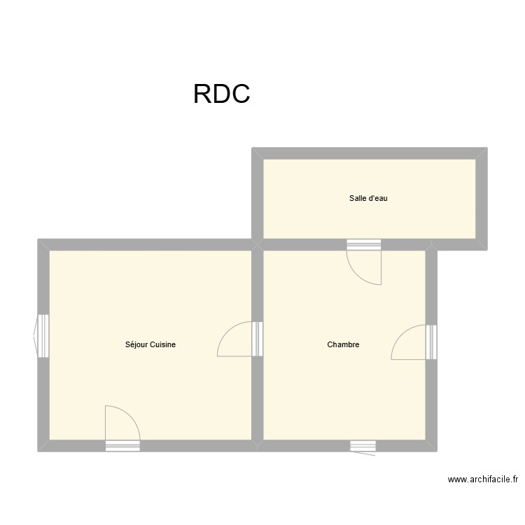 350602189B. Plan de 3 pièces et 46 m2