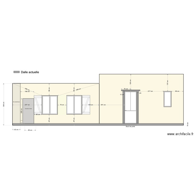 Plan de façade Nord - Issé . Plan de 0 pièce et 0 m2